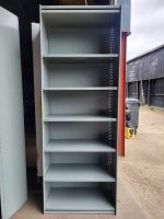 Metal Shelving Unit Garage Vintage Mid Century Modern Metal Bookshelf - Image 4