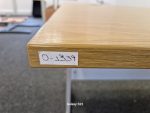 Office Wooden Desk Rectangular Table Workstation + Beech Mobile Pedestal Cabinet - Image 10