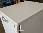 3 Drawer Office Filing Cabinet Lockable White Finish - A4 / Legal Size Documents - Image 5