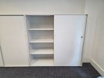 Used Steel Tambour Storage Cupboard – Lockable Office Sliding Door Cabinet - Image 6