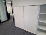 Used Steel Tambour Storage Cupboard – Lockable Office Sliding Door Cabinet - Image 7