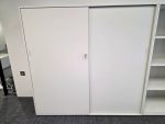 Used Steel Tambour Storage Cupboard – Lockable Office Sliding Door Cabinet - Image 8