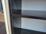 Tambour Storage Cabinet Lockable Sliding Door Office Cupboard Adjustable Shelves - Image 14