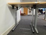 Flip Top Folding Table on Wheels – MFC Top Mobile Desk 75cm - Office Workstation - Image 4