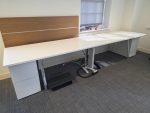 Used White Side by Side Office Bench Desks. 🚚 FAST UK DELIVERY 🚚
