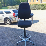 Draughtsman Chair Height Adjustable Office High Stool with Foot Ring and Castors