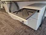 Wave Office Desk Right Hand Workstation + Lockable Mobile Pedestal Cabinet - Image 7