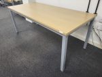 Rectangular Wooden Office Desk Meeting Table Maple Workstation - 180cm - Image 8