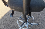 Draughtsman Chair Height Adjustable Office High Stool with Foot Ring and Castors - Image 4
