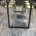 Used Bar Leaner High Standing Collaboration Table – Modern Office Meeting