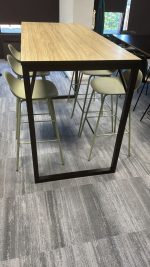 Used Bar Leaner High Standing Collaboration Table – Modern Office Meeting - Image 2
