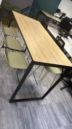 Used Bar Leaner High Standing Collaboration Table – Modern Office Meeting - Image 3