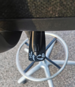 Draughtsman Chair Height Adjustable Office High Stool with Foot Ring and Castors - Image 6