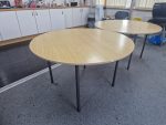 Used Round Meeting Table – 120cm Oak Office Table –TOP Only - NO FRAME
