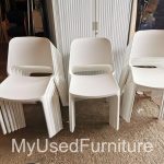 Nuke Indoor/Outdoor Polypropylene Stacking Chair - Set of 20 Stackable Chairs