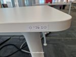 White Office Desk with Cable Management and Modesty Panel + Lockable Pedestal - Image 10
