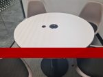 Used Round Meeting Table & 4 Genuine Vitra Eames DSR Chairs – Modern Office Set - Image 27