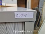 Used Low Bisley Sliding Door Tambour Cupboard Lockable Steel Office Cabinet - Image 11