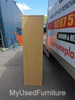 Office Wooden Storage Cupboard Sliding Shutter Door Tambour Cabinet - Grey - Image 4