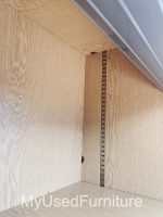 Office Wooden Storage Cupboard Sliding Shutter Door Tambour Cabinet - Grey - Image 15