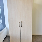 Wooden 2 Doors Office Storage Cupboard Lockable Cabinet Adjustable Shelves