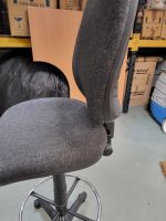 Used Draughtsman Ergonomic Chair High Back With Adjustable Foot Ring - Grey - Image 6