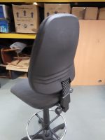 Used Draughtsman Ergonomic Chair High Back With Adjustable Foot Ring - Grey - Image 7
