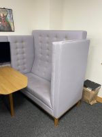 Flovi Office Reception Sofa High Back Acoustic Side Screens Booth Seating - Image 3