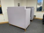 Flovi Office Reception Sofa High Back Acoustic Side Screens Booth Seating - Image 4