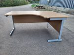 Used L Shape Office Desk – Corner Workstation with Pedestal Drawers, Lockable - Image 6