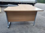 Used L Shape Office Desk – Corner Workstation with Pedestal Drawers, Lockable - Image 7