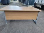 Used L Shape Office Desk – Corner Workstation with Pedestal Drawers, Lockable - Image 8