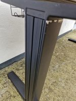 Office Wood Desk with Cable Management 160cm + Lockable Mobile 3 Drawer Pedestal - Image 11