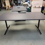 Senator Meeting Table Office Dark Grey Conference Boardroom 180cm Desk