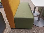 Booth Seating Office Sofa 4-Person Reception High Yellow Back Green Seat Unit - Image 9