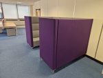 Techo Office Reception Sofa Booth - 4 Person High Back and Privacy Panels - Image 2