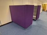 Techo Office Reception Sofa Booth - 4 Person High Back and Privacy Panels - Image 3