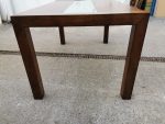Used Solid Wood Dining Table. Rectangular Glass Detail - Image 13