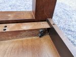 Used Solid Wood Dining Table. Rectangular Glass Detail - Image 18