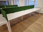 Narbutas 6-Person Bench Desk White 3600mm – Collaborative Office Workbench - Image 4
