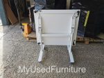 Flip Top Folding Table on Wheels – White Mobile Desk 80cm - Office Workstation - Image 10