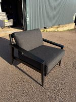 Case Stanley Armchair by Matthew Hilton - Reception Office Grey Fabric Chair - Image 2