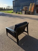 Case Stanley Armchair by Matthew Hilton - Reception Office Grey Fabric Chair - Image 3