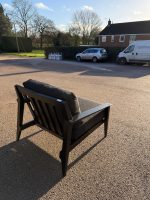 Case Stanley Armchair by Matthew Hilton - Reception Office Grey Fabric Chair - Image 6