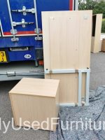 Office Wood Desk with Cable Management 160cm + Lockable Mobile Pedestal Cabinet - Image 19
