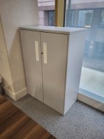 Senator Office Desk Set + 6 Lockable Mobile Pedestals +  2 Double Door Cupboards - Image 11