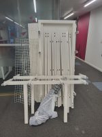 Senator Office Desk Set + 6 Lockable Mobile Pedestals +  2 Double Door Cupboards - Image 14