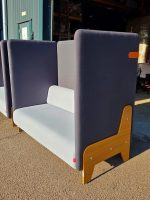 Mikomax Booth Sofa Reception High-Back Privacy Acoustic Panels Seating-Set of 2 - Image 5