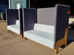 Mikomax Booth Sofa Reception High-Back Privacy Acoustic Panels Seating-Set of 2 - Image 7