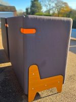 Mikomax Booth Sofa Reception High-Back Privacy Acoustic Panels Seating-Set of 2 - Image 13